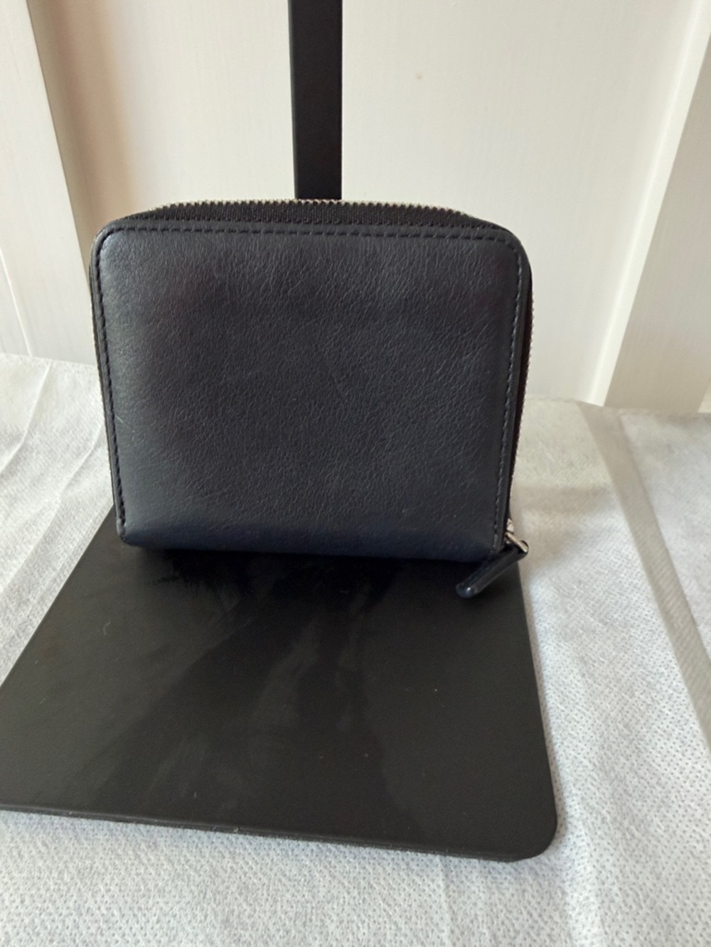 EUC MCM Black Studded Leather Compact Wallet - Picture 3 of 9